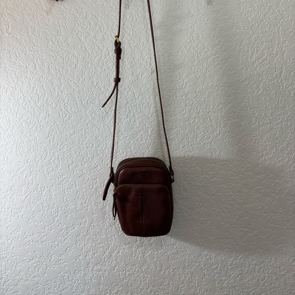 Brown Leather Crossbody Bag